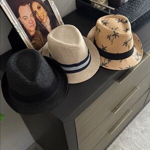 Stylish Trio of Fedora Hats